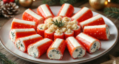 Новогодние рулетики из крабовых палочек: простая и вкусная закуска для праздничного стола