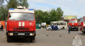 В Оренбурге пожарные провели учения в крупном торговом центре
