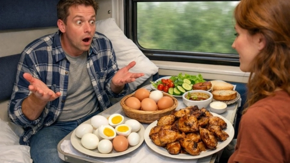 Купил билет в СВ, обрадовался, что один, но проводник подселил женщину из плацкарта: так началась вечеринка с яйцами, курой-гриль и луком 