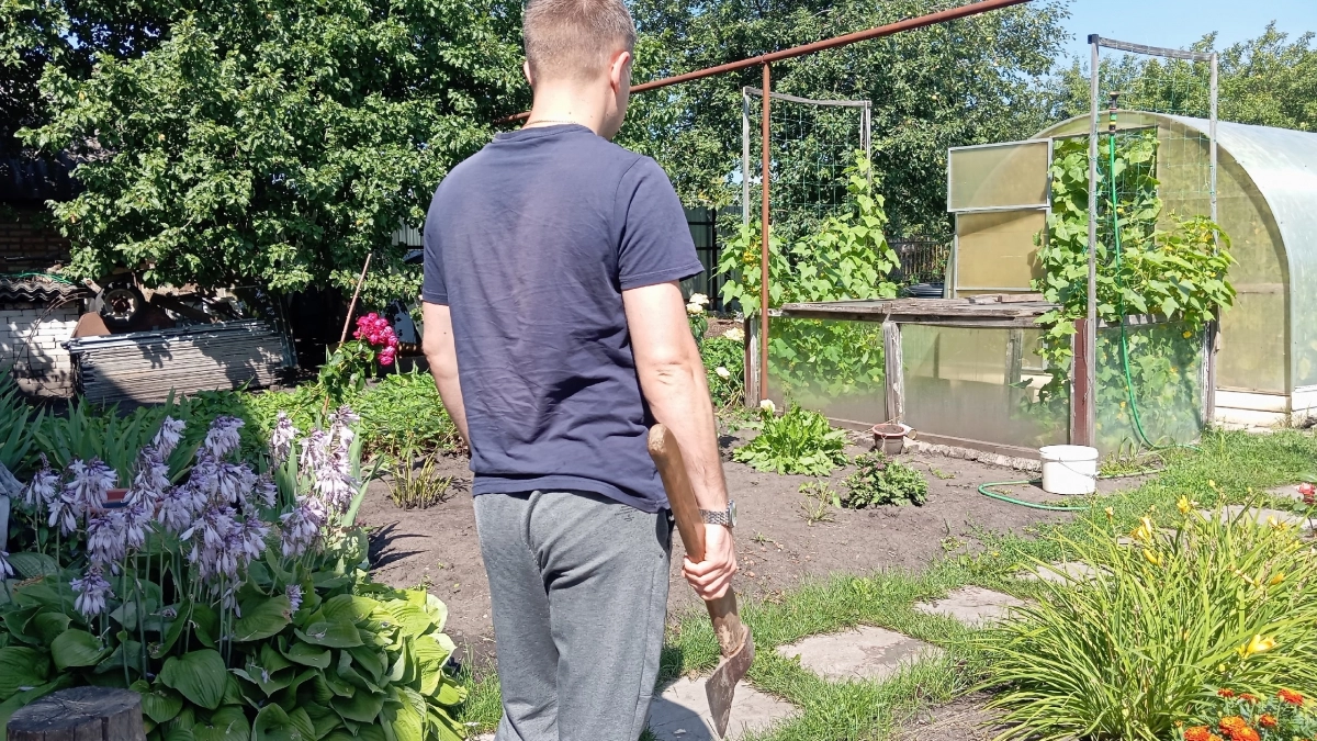 Беру свои старые ковры и цемент: делаю без заливки садовые дорожки - дешево и просто