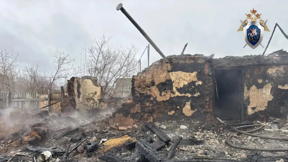 В Переволоцком районе пожар унес жизни женщины и ее внука