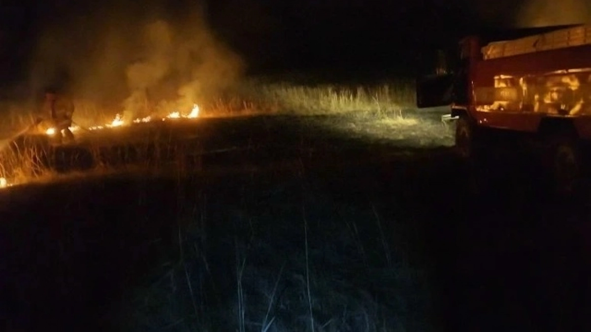 В Оренбуржье потушили ландшафтный пожар