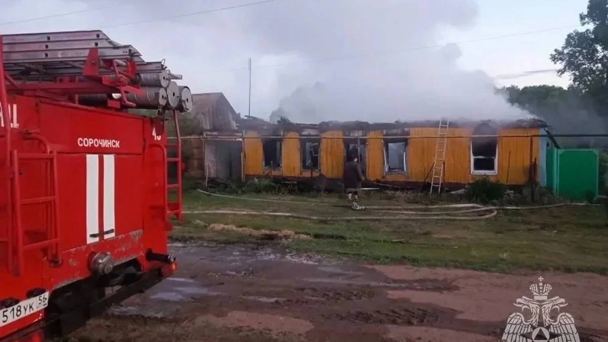 В Сорочинском округе при пожаре в доме погибли два человека