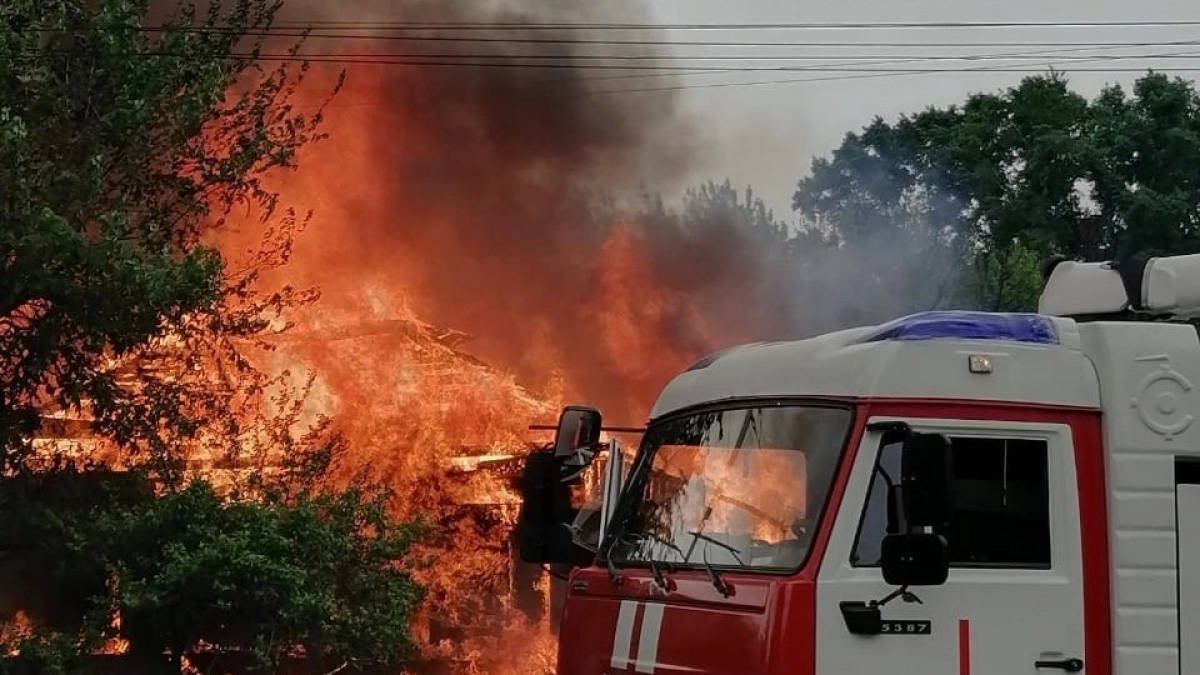 В Тюльганском районе при пожаре погиб пожилой мужчина