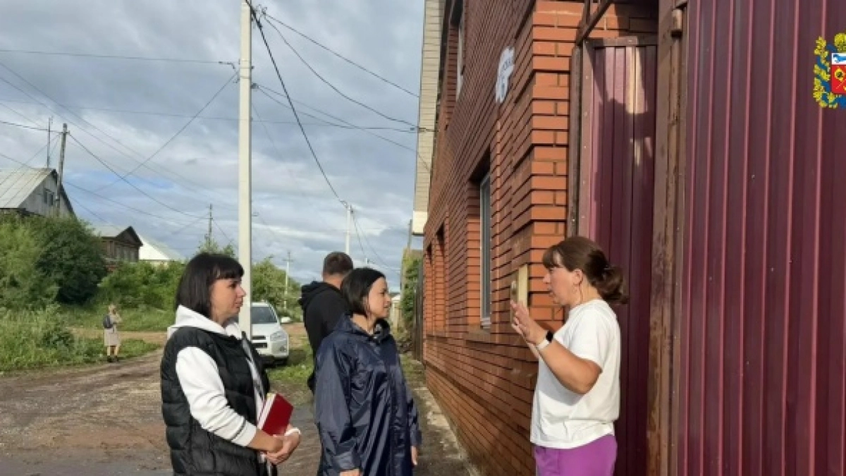 В Бугуруслане проводят подворовой обход после подтопления