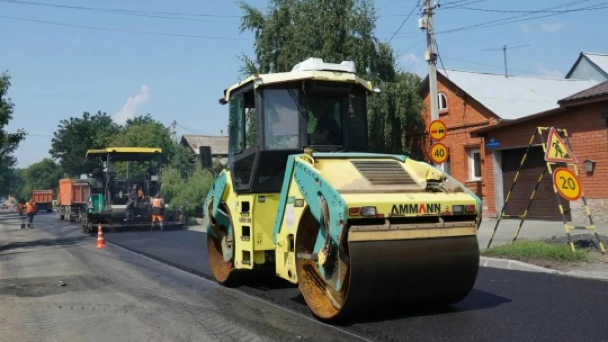 В Оренбурге на улице Немовской начали укладку нового асфальта