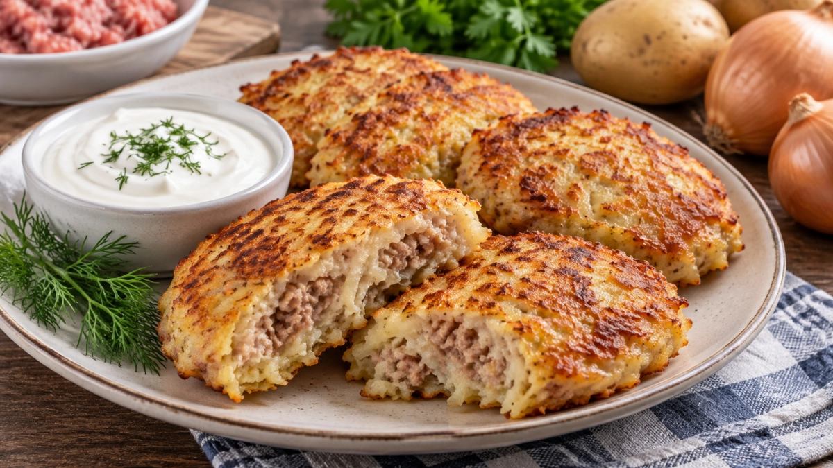 Обычные драники - в прошлом: когда копаю свежую картошку, всегда пеку пышные и сочные колдуны с мясом