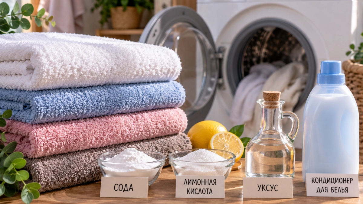 1 ложку добавляю сразу в барабан — даже старые полотенца как новые: мягче пуха и пахнут чистотой
