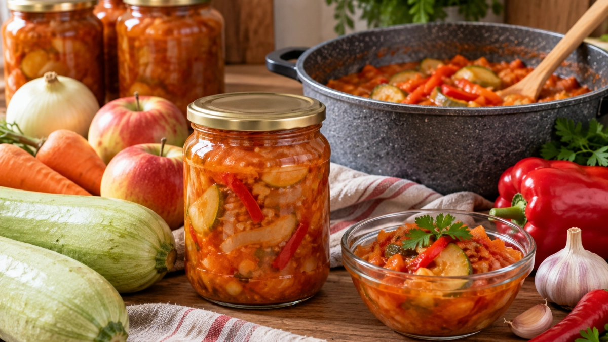 Кабачки-переростки с яблоками по-татарски — песня: излишки урожая спрятала в одной заготовке на зиму