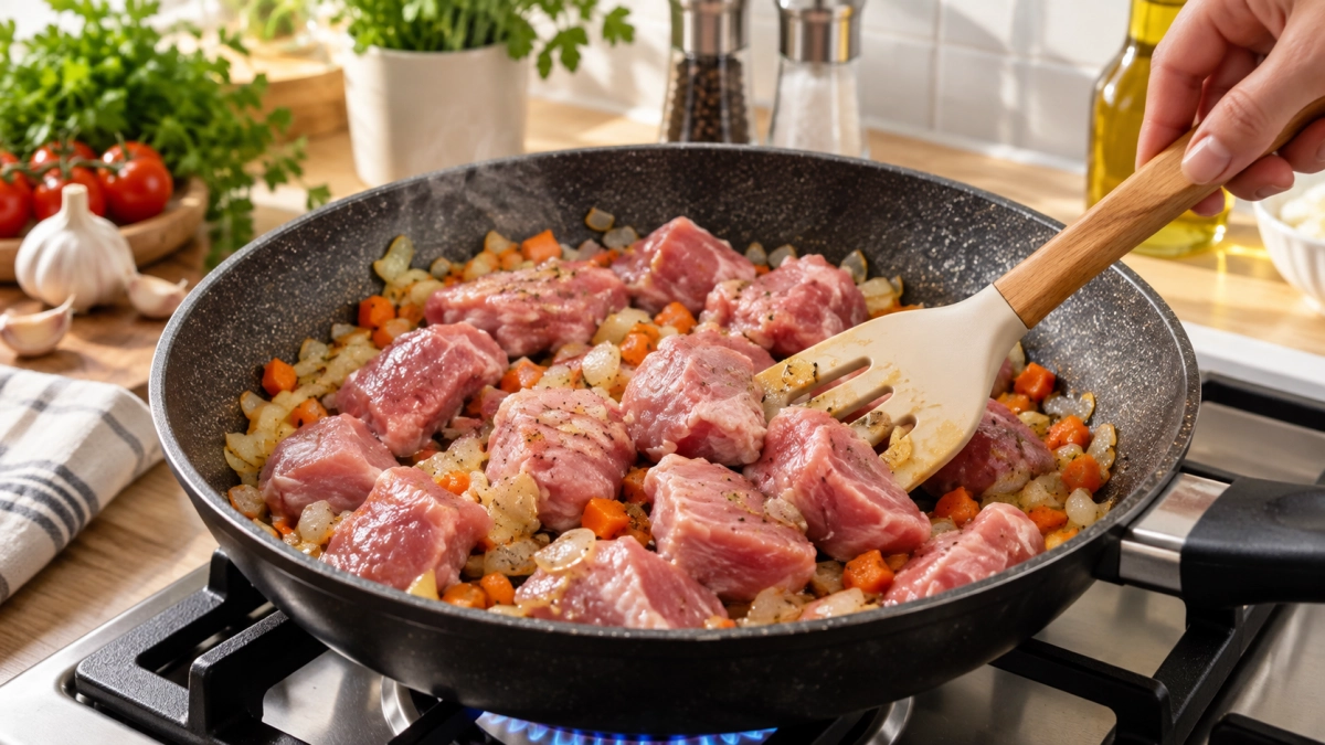 Что обжаривать первым — лук или мясо: главное правило, которое меняет вкус плова