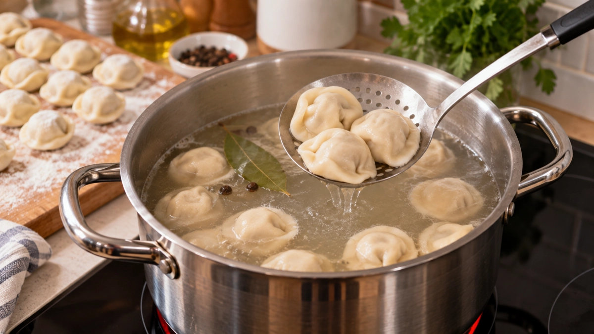 Пельмени любят не кипяток и не холод: варю так, чтобы мясной сок оставался внутри — правило перепада температур