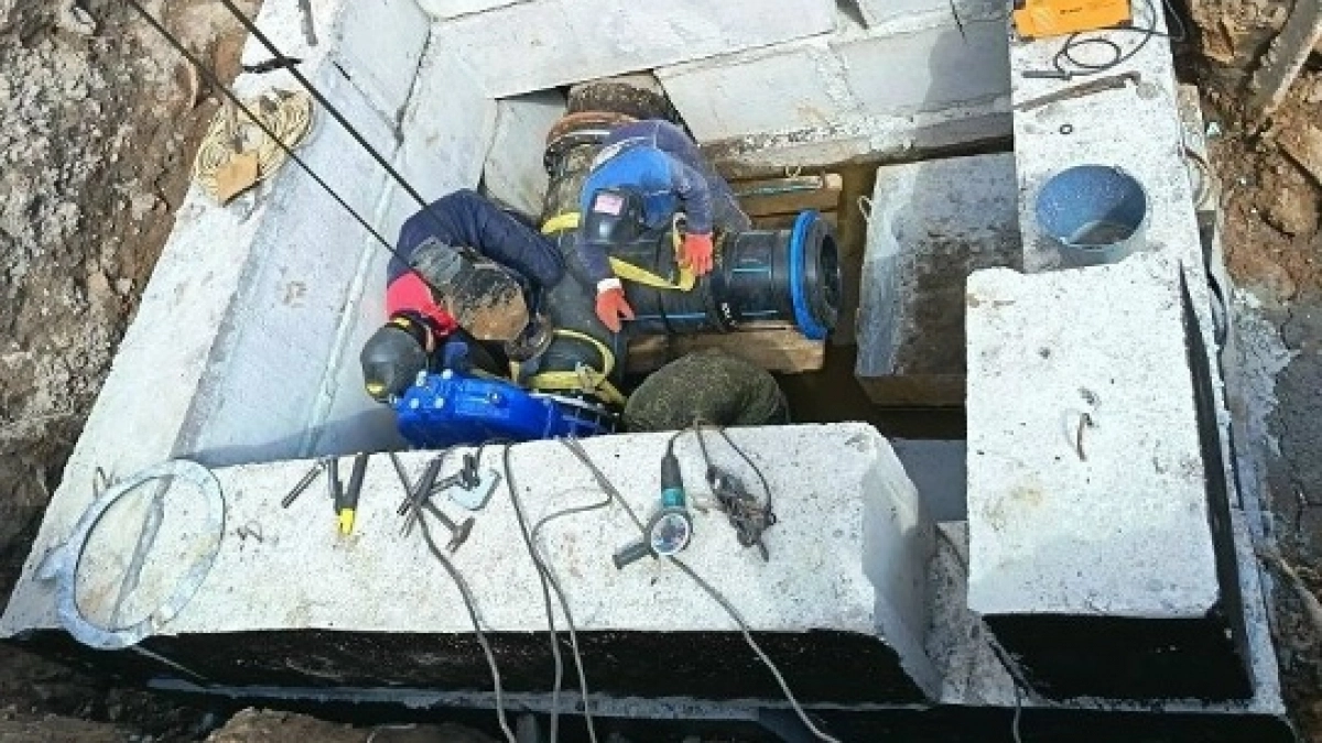 На улице Попова в Оренбурге заменили 776 метров водовода