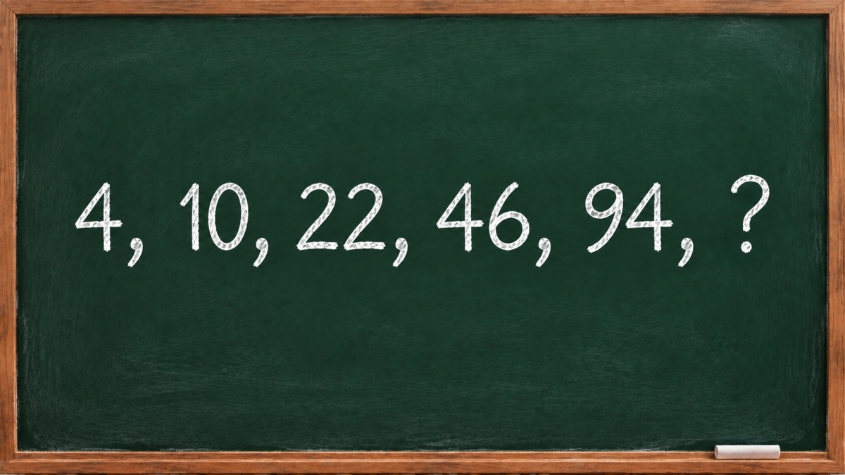 Мозг уже не тот? Попробуйте продолжить ряд 4, 10, 22, 46, 94, ? — простейшая закономерность ставит взрослых в тупик