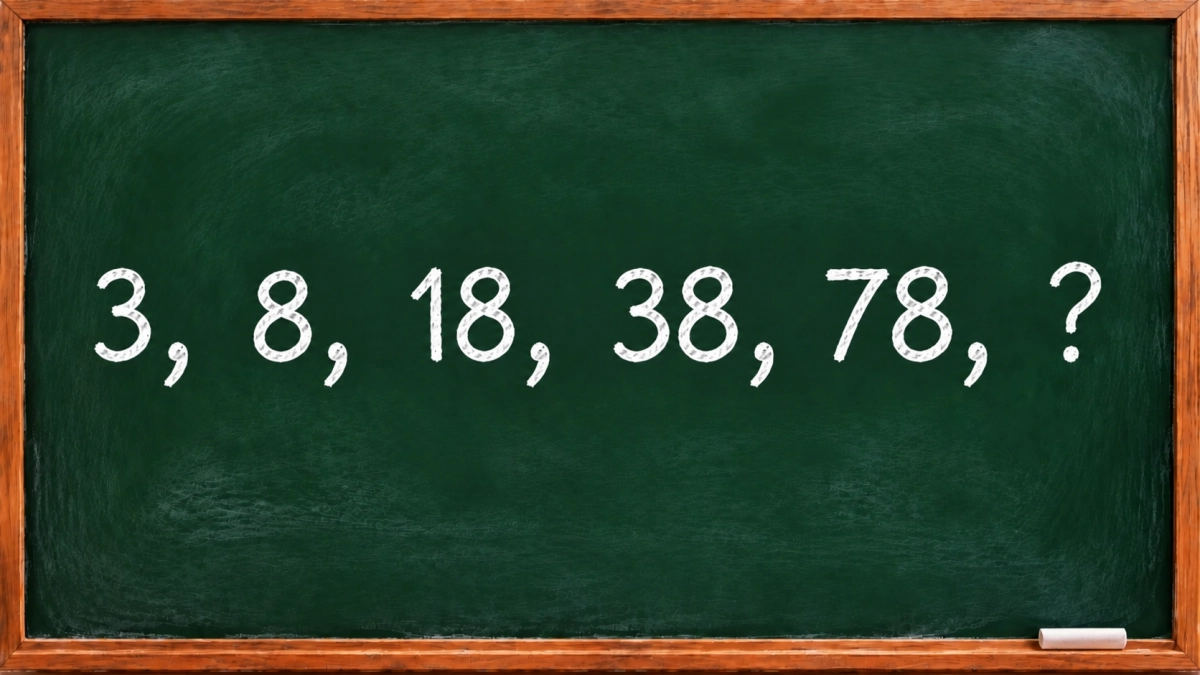 Кажется, что числа растут как попало: продолжите 3, 8, 18, 38, 78, ? — правило можно заметить за несколько секунд