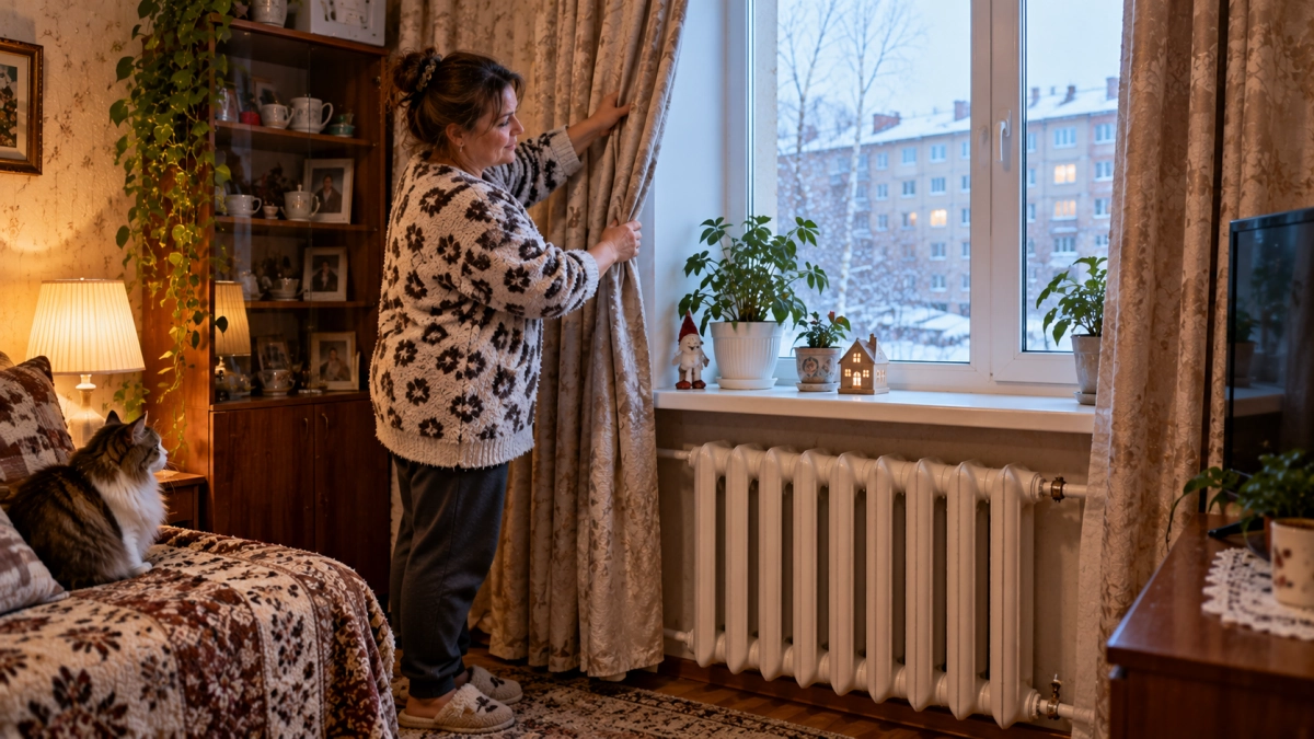 Батареи шпарят как печка, а дома хоть шубу надевай: убираю 1 незаметную преграду — тепло больше не застревает у окна